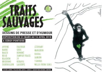 Affiche de l'exposition Traits sauvages