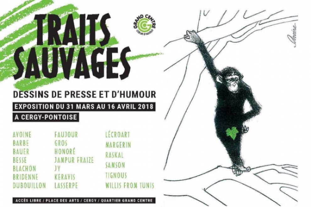 Affiche de l'exposition Traits sauvages